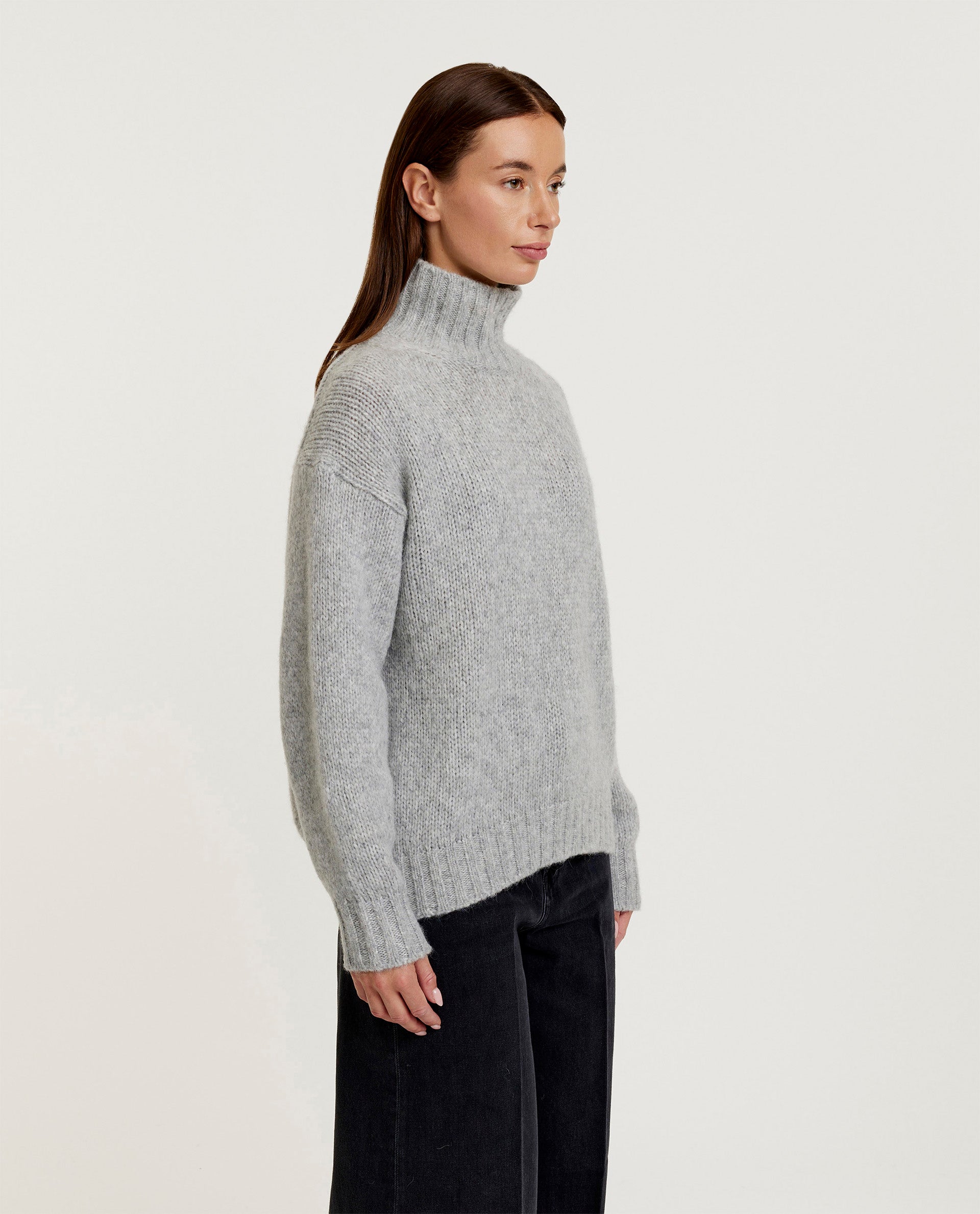 Wool turtleneck sweater