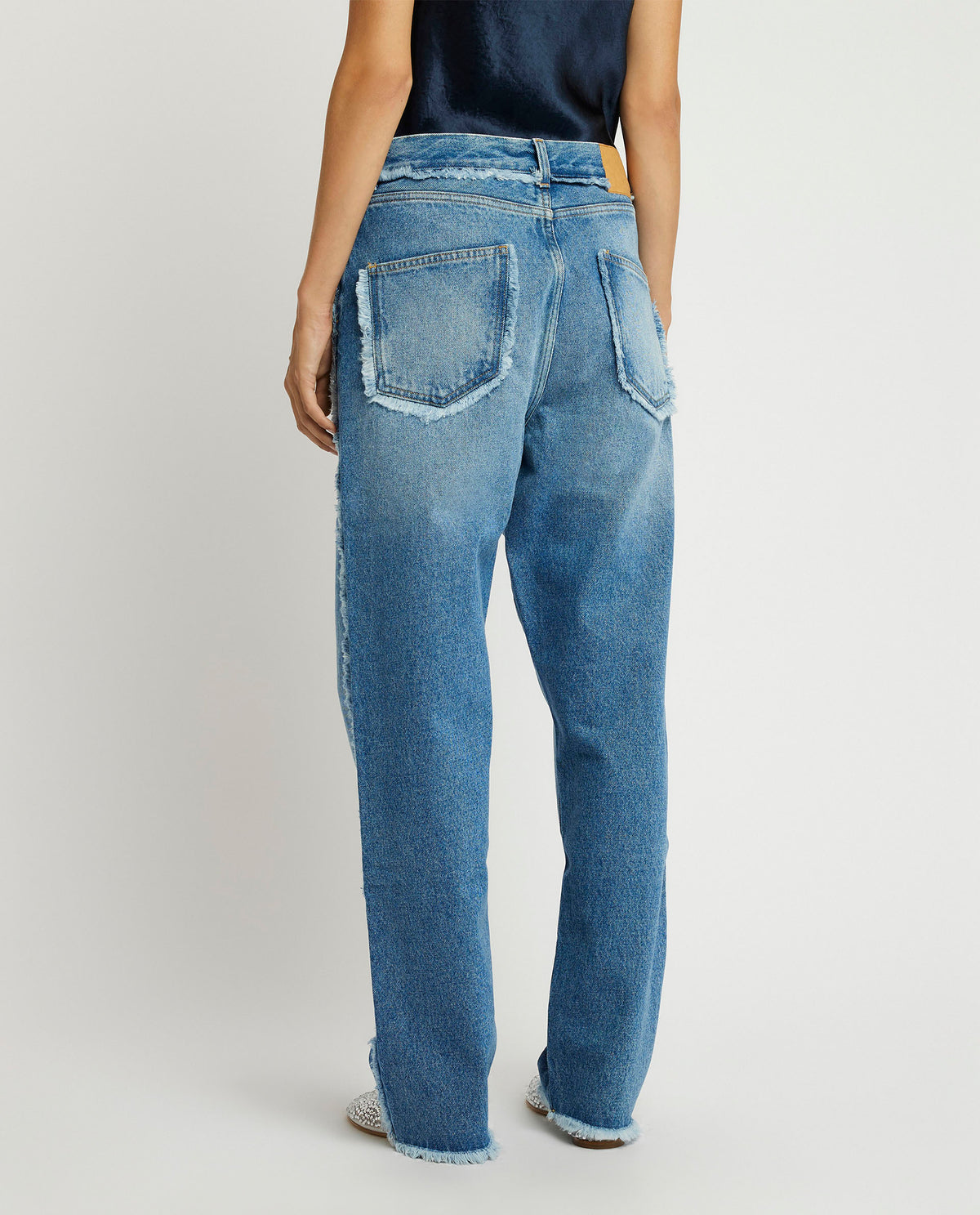 Jeans met franjes