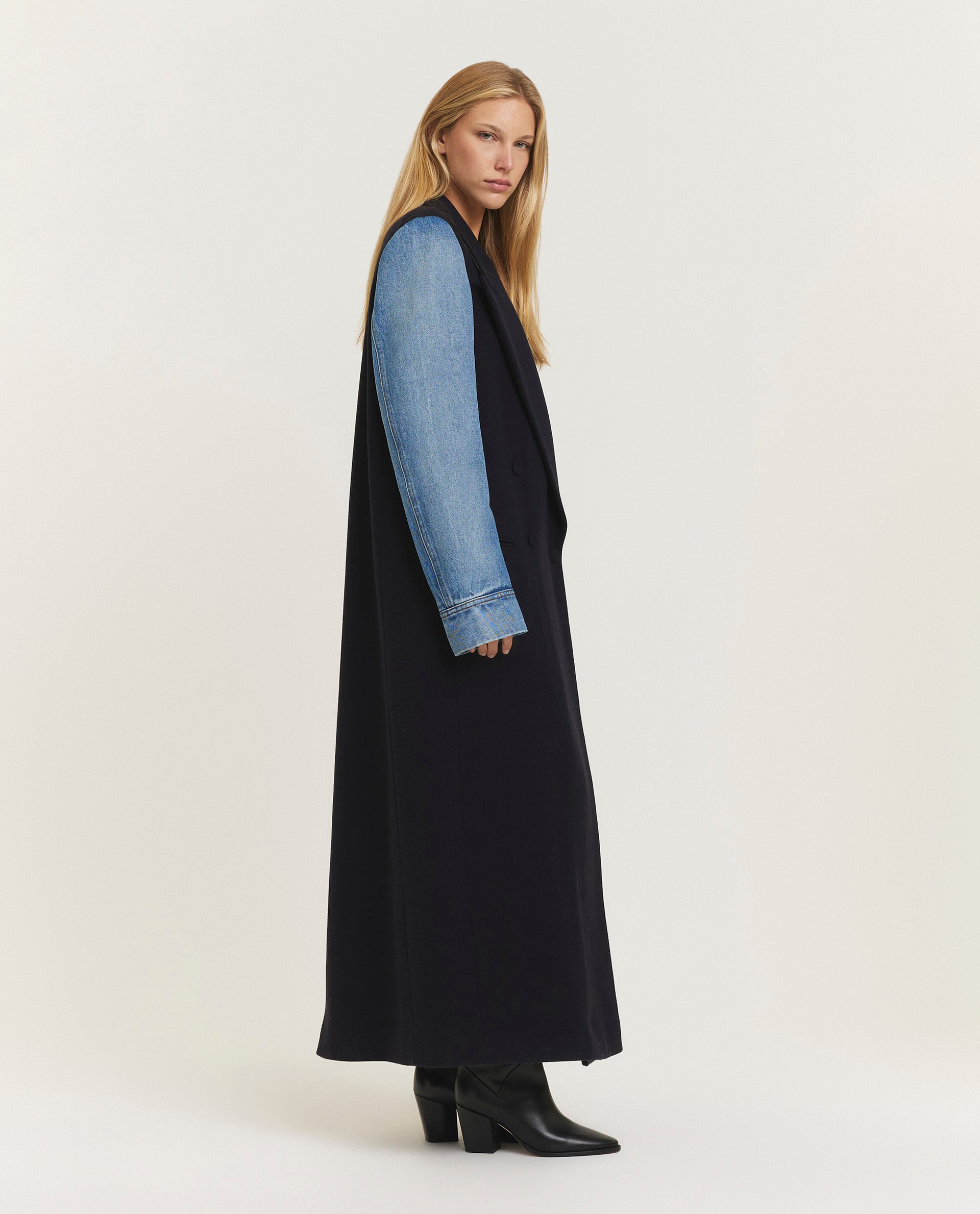 Wool blend coat