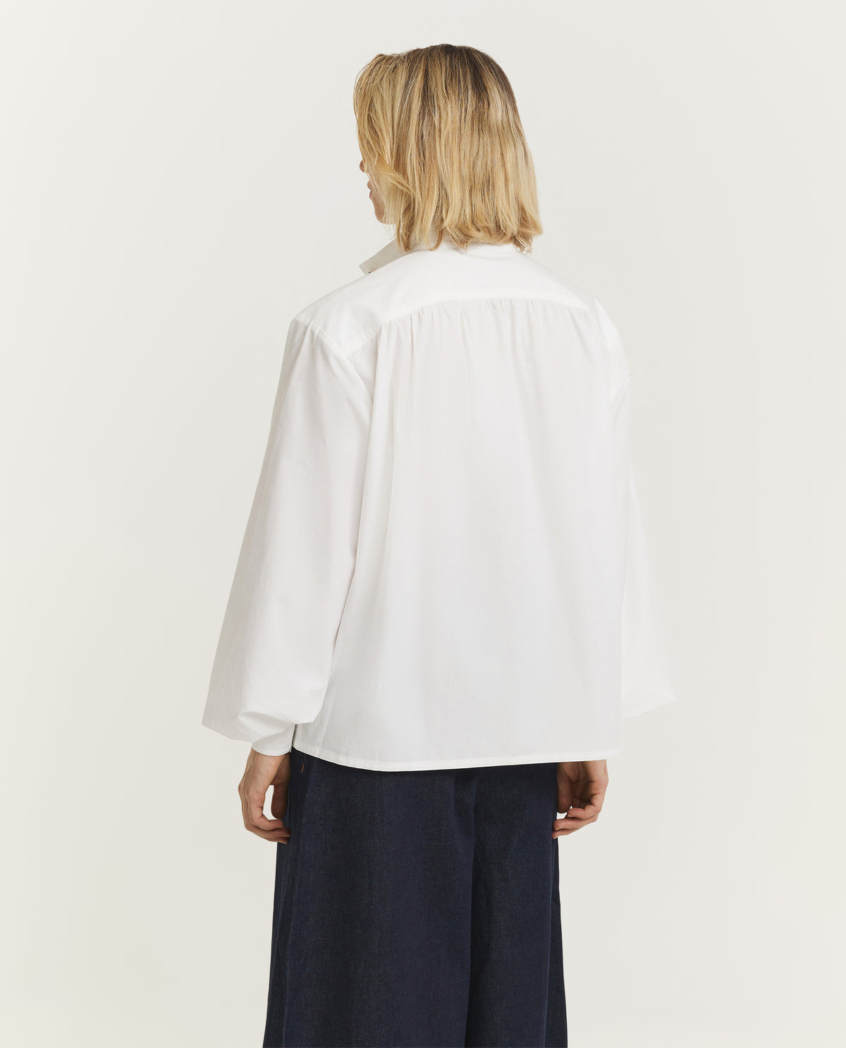 Utility Billow Blouse - Wit