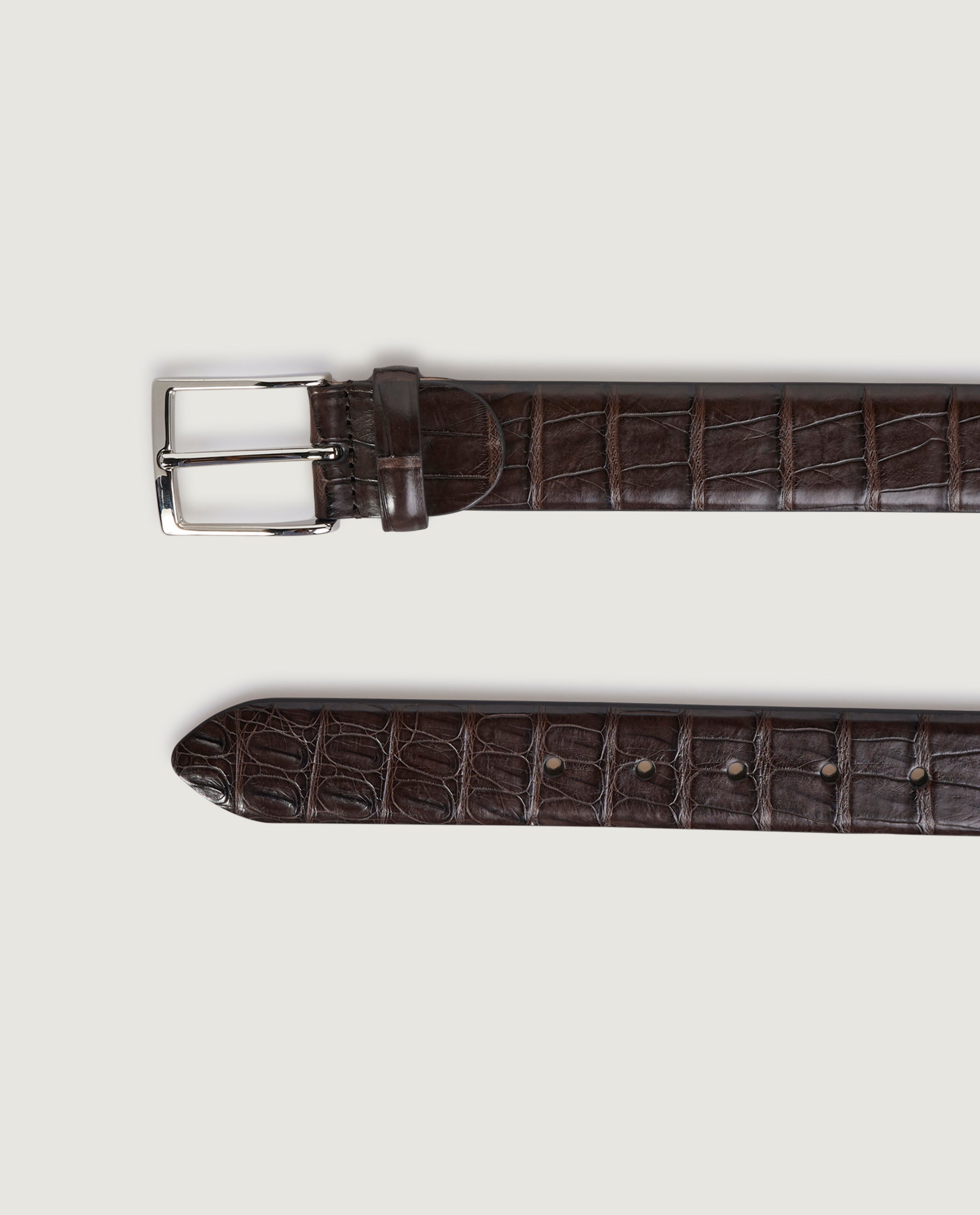 Croco Leather Belt