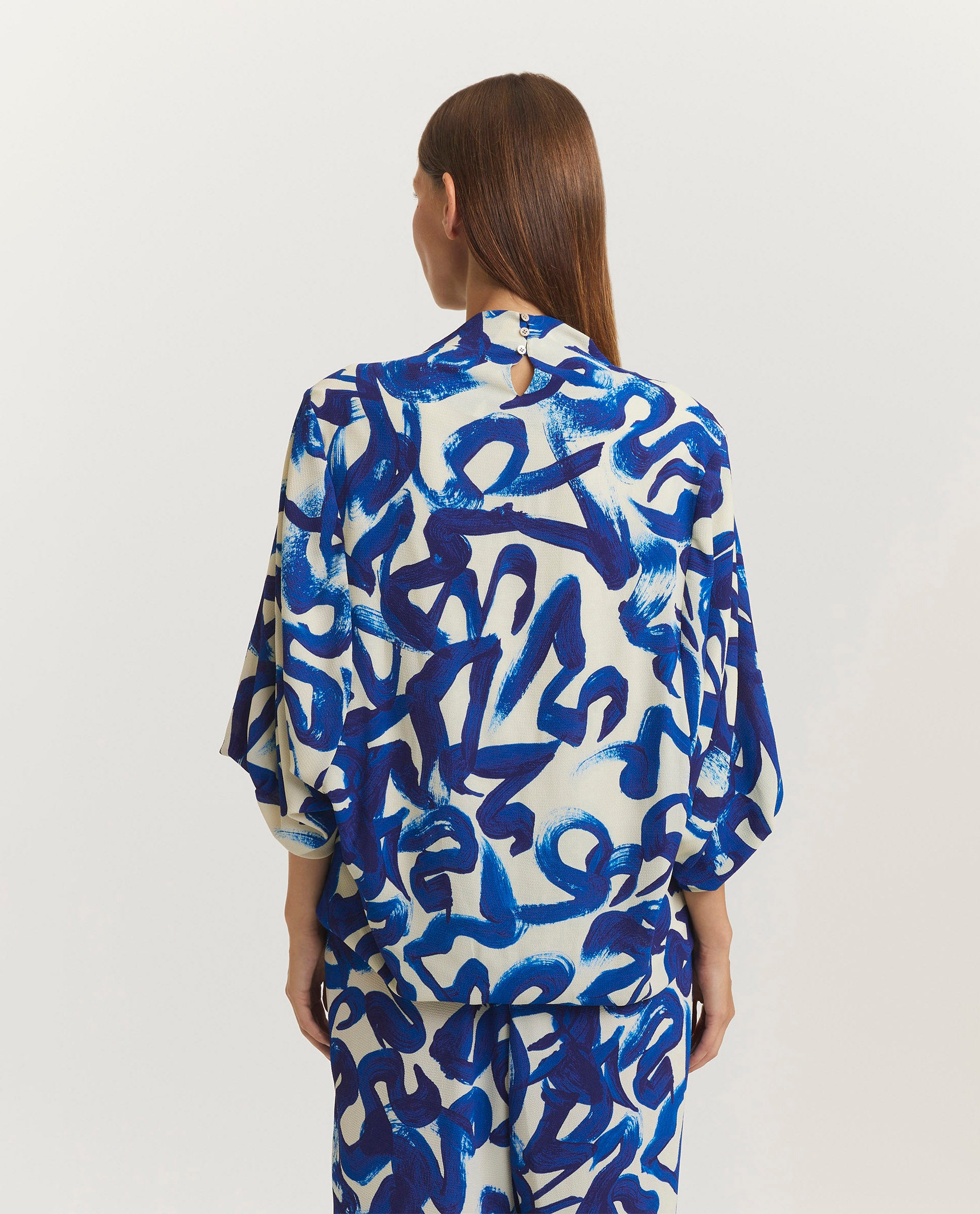 Soepelvallende blouse