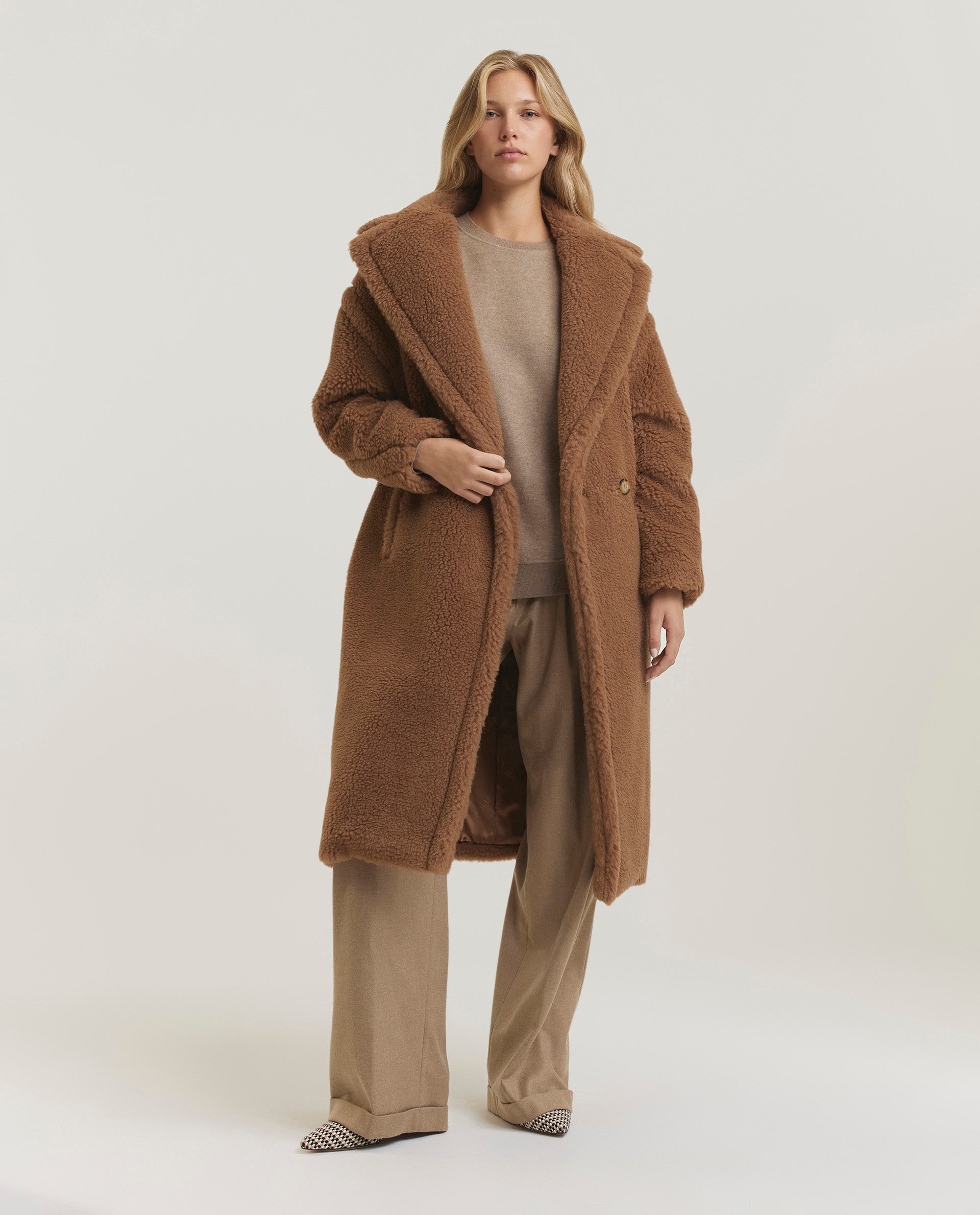 Oversized wool coat