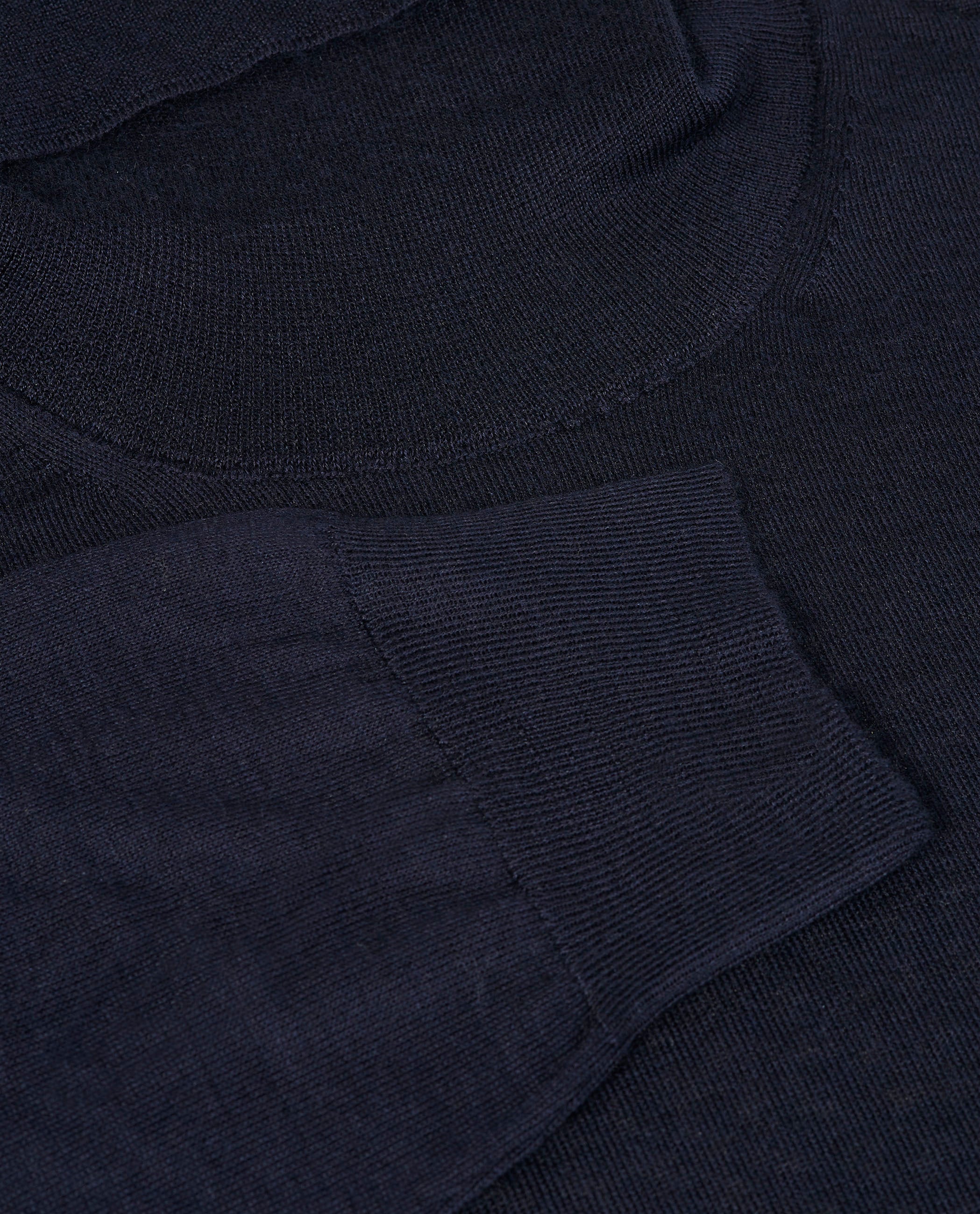 Cashmere Zijden Coltrui - Donkerblauw
