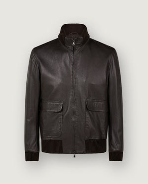 Handgemaakte Nubuck Bomber