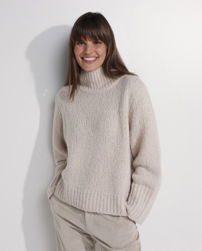 Knitted turtleneck sweater