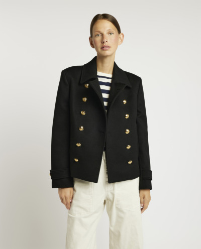 Short wool coat