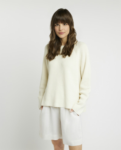 Linen-cotton sweater