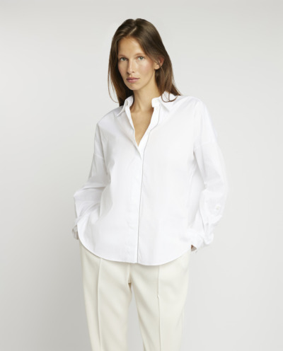 Cotton blend blouse