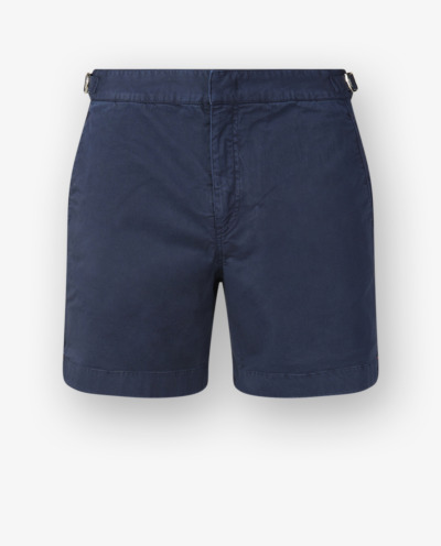 Orlebar Brown Bulldog Cotton Stretch Twill Shorts Dark Navy at CareOfCarl.c