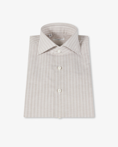 Striped Linen/Cotton Shirt