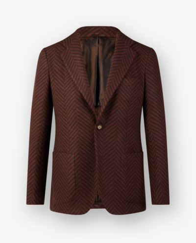 Cashmere herringbone jacket