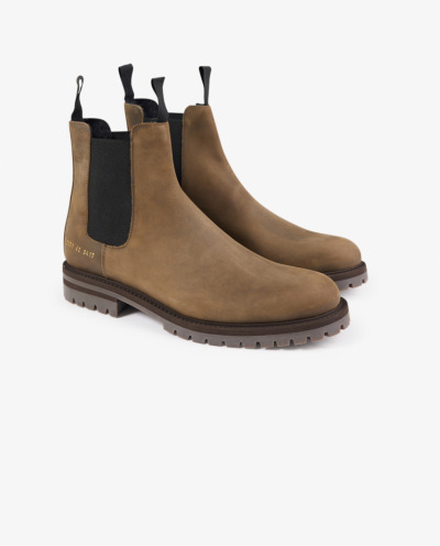 Chelsea boots in waxed leather