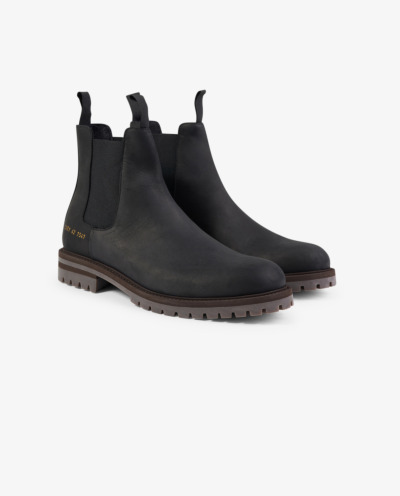 Chelsea boots in waxed leather