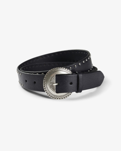 Ranch Leather Belt with Studs
