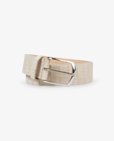 Crocodile Leather Belt