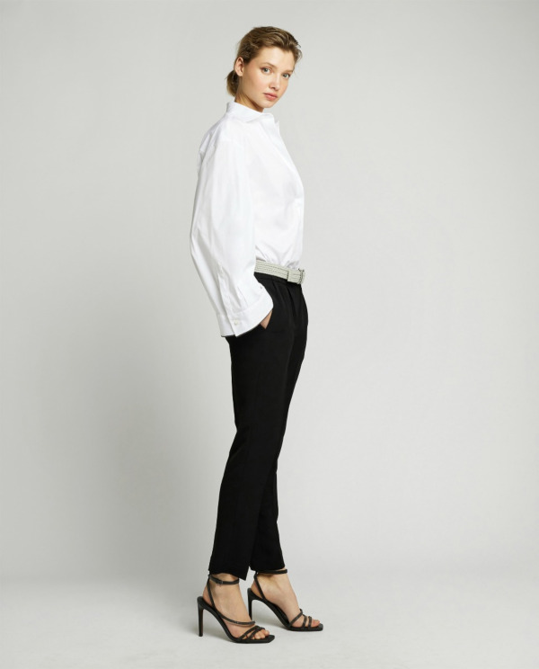 Tailored pants in silk blend  