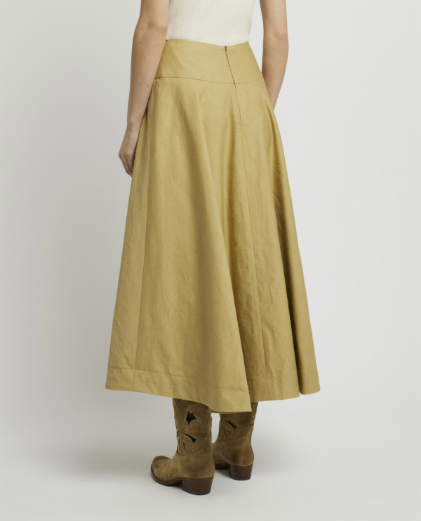 Maxi skirt in cotton-mix