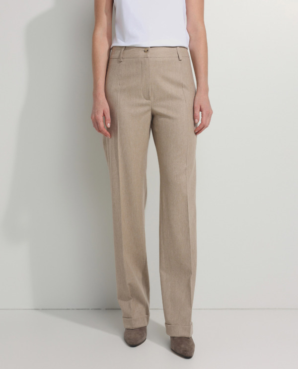 Wool-stretch trousers 