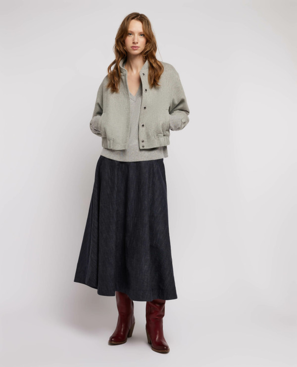 Short wool coat