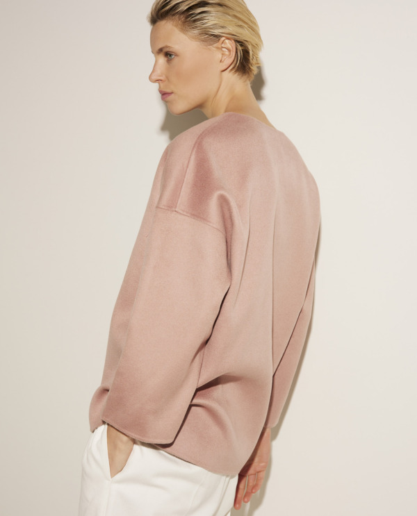 Double face cashmere sweater