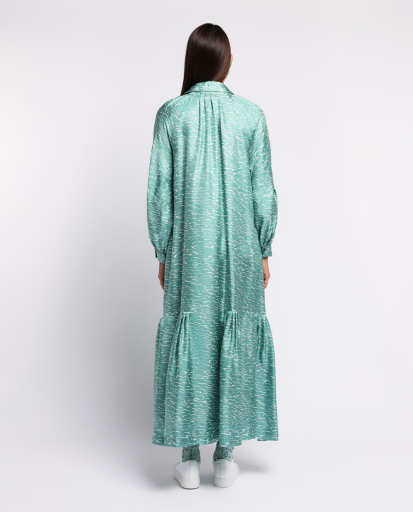 Silk midi dress