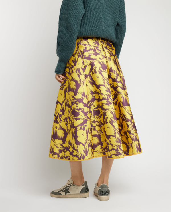 Midi skirt with print
