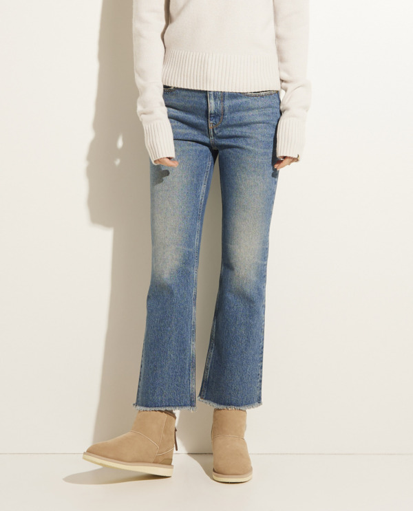 Flared cropped jeans
