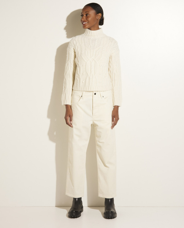 Baggy corduroy trousers