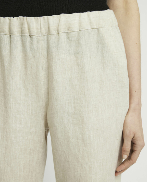 Linen wide leg trousers