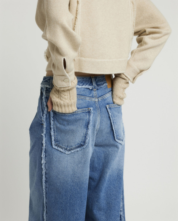 Wide leg jeans