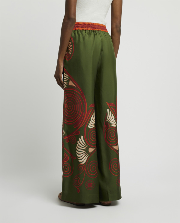 Silk palazzo pants 