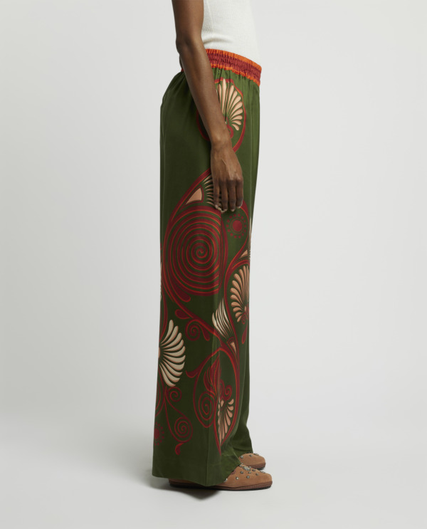 Silk palazzo pants 