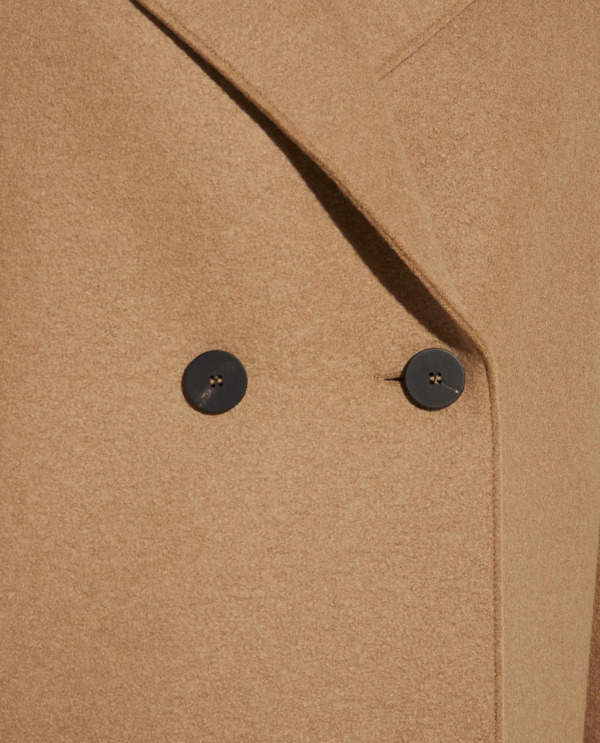 Short coat in pressed wool
