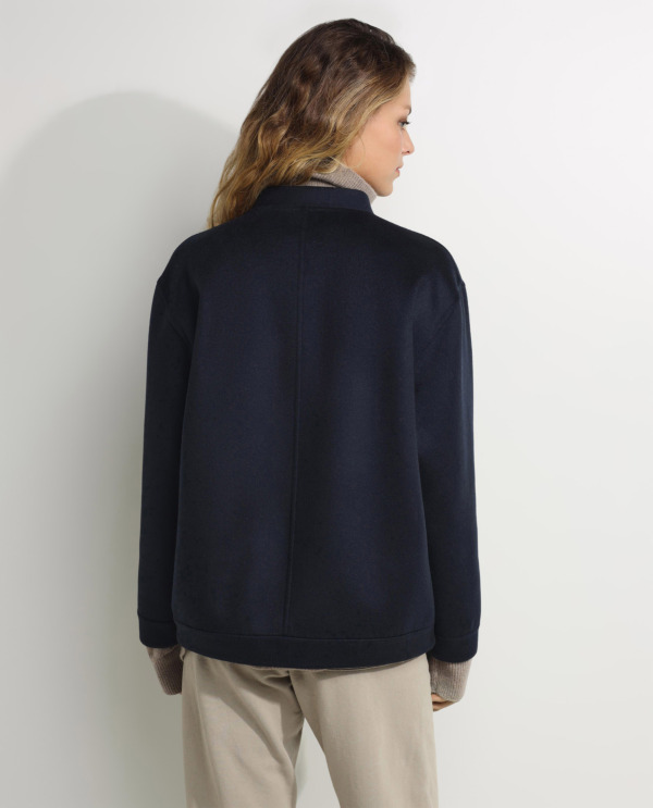Wool-cashmere bomber jacket 
