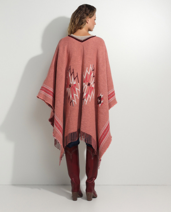 Knitted poncho