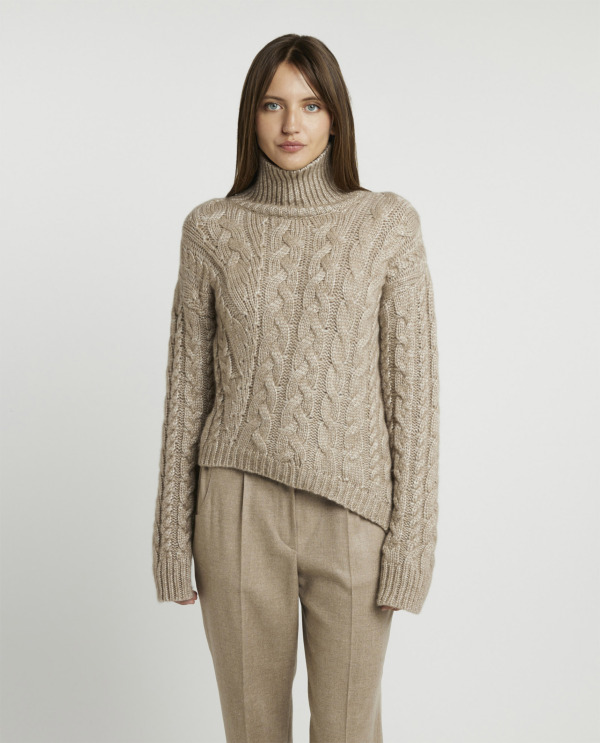 Cashmere-silk sweater