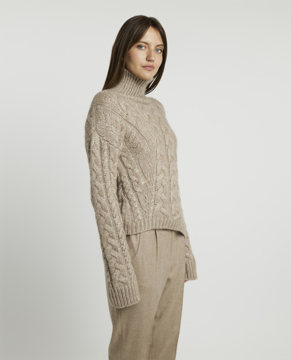 Cashmere-silk sweater