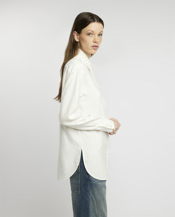 Katoen-zijde blouse