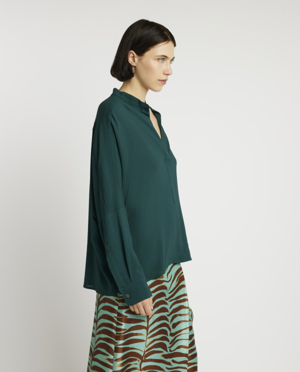 Soepelvallende blouse