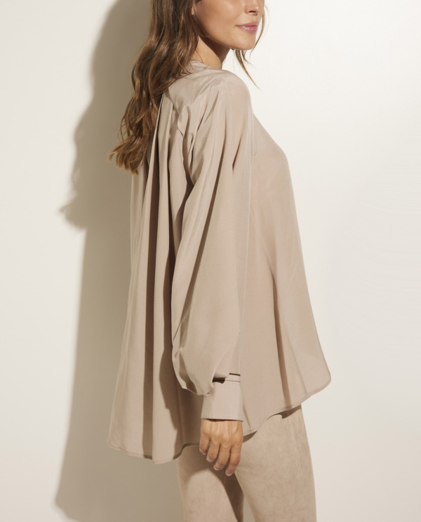 Silk-wool blouse
