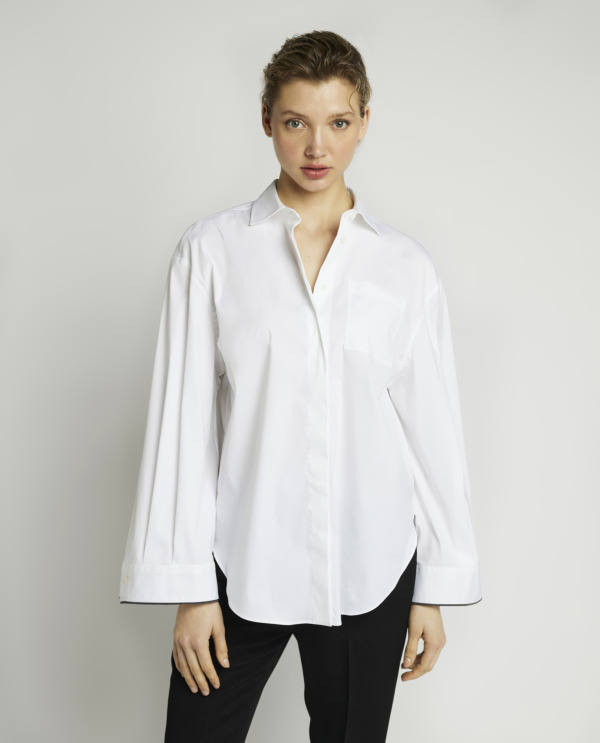 Cotton blend blouse 