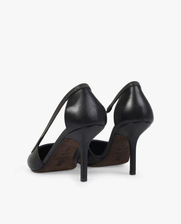 Leren pumps