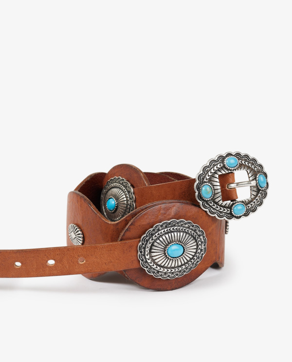 Leather Navajo style belt