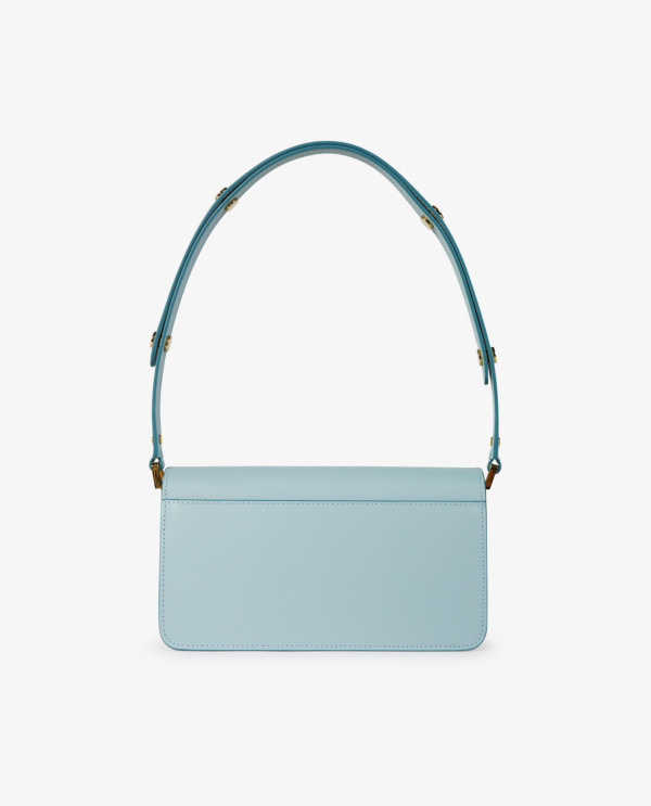 Lichtblauw handtas