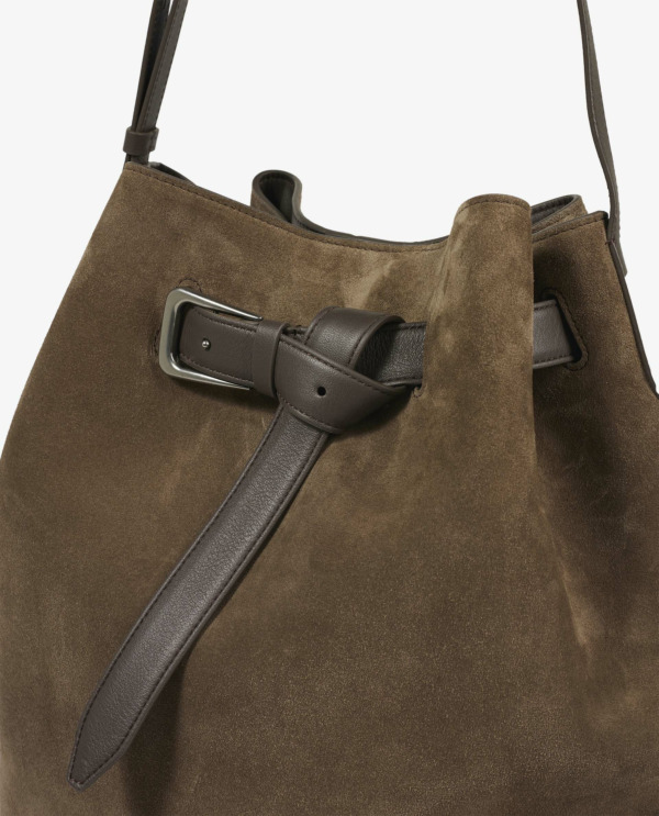 Leather bucketbag