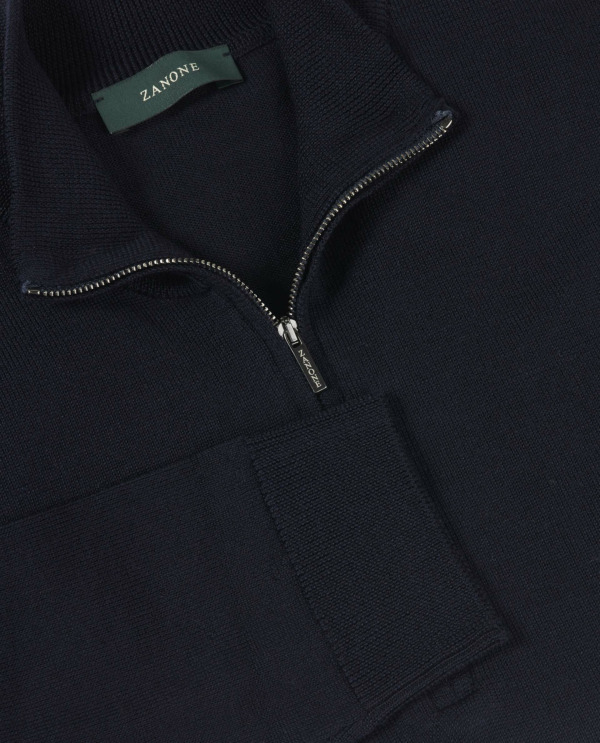 Half-zip trui