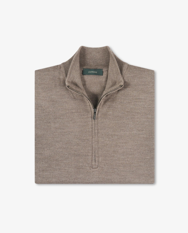 Half-zip trui