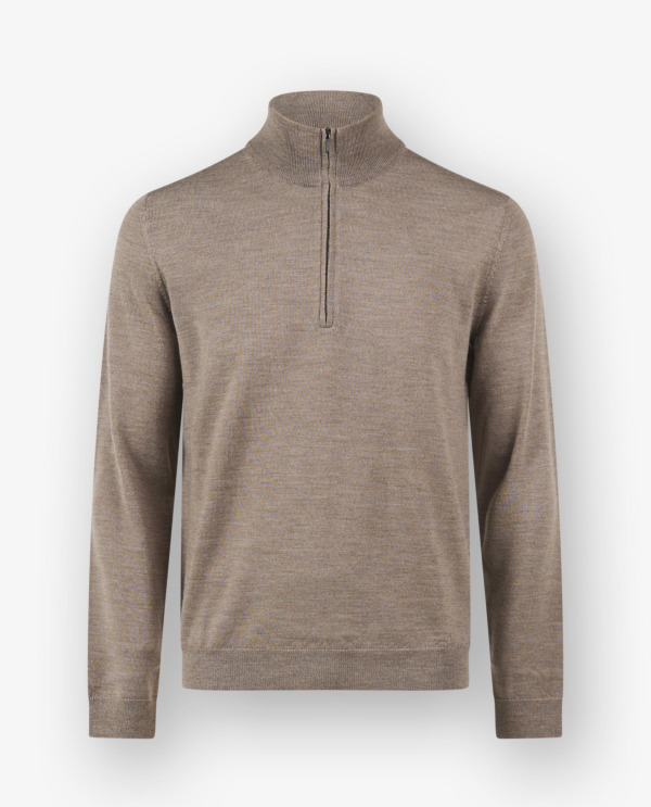 Half-zip trui