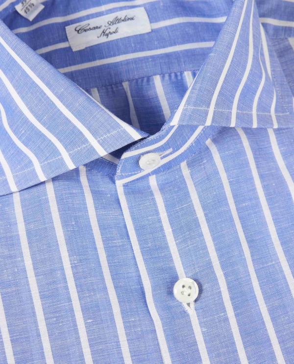 Striped Linen/Cotton Shirt